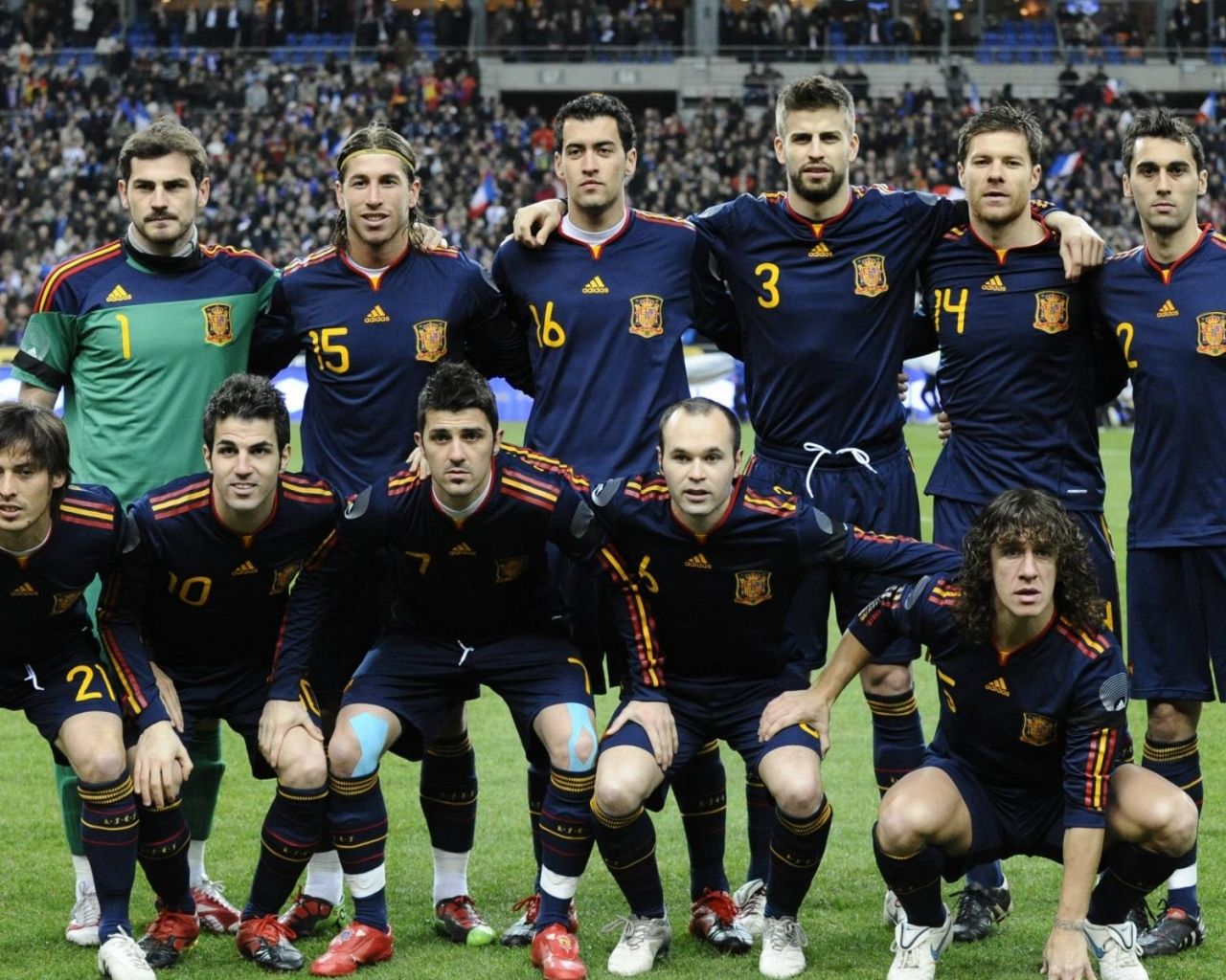 1280x1024 Free download Spain Football Team Squad Wallpaper Football HD