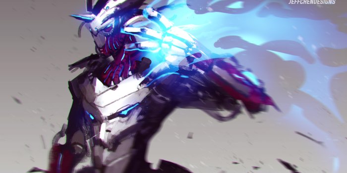 6000x3803 My personal favorite villain mechanized, here's my drawing of Mecha