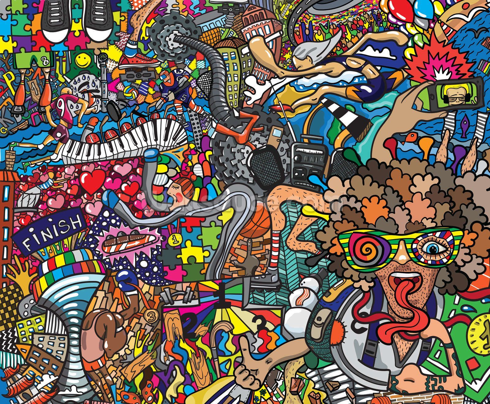 1600x1319 Cartoon Graffiti Wallpapers - Top Free Cartoon Graffiti Backgrounds