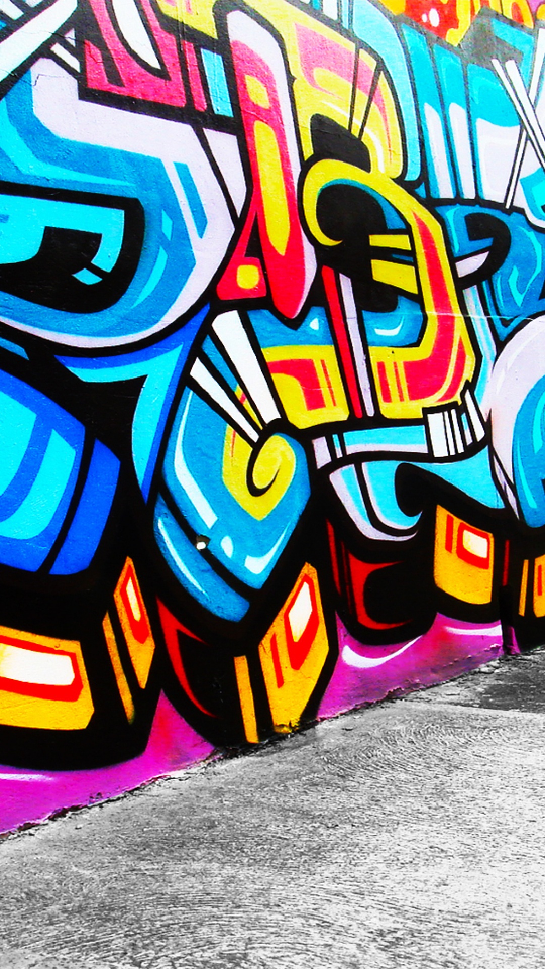 1080x1920 Graffiti Iphone Backgrounds - Wall Photo Edit Background (#305221