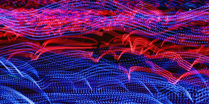 5615x2188 Red and Blue Digital Wallpaper · Free Stock Photo