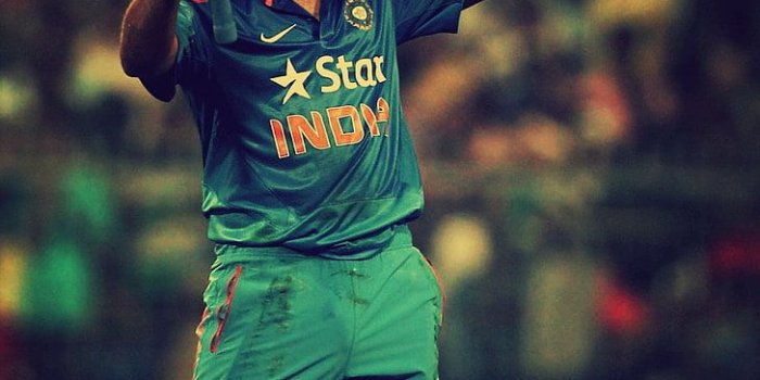 728x1294 HD wallpaper: Rohit Gurunath Sharma, men's blue sports jersey shirt