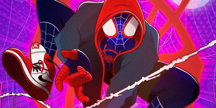 1332x850 Wallpaper fiction, cartoon, web, costume, hood, poster, sneakers