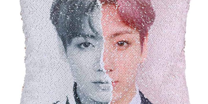 1001x1001 Bosunshine BTS Nest Album 《Love Yourself 结 “Answer》Tapestry Support Gift V  Suga Jimin Jung Kook Decor for Home (Pillowcase-Jungkook)