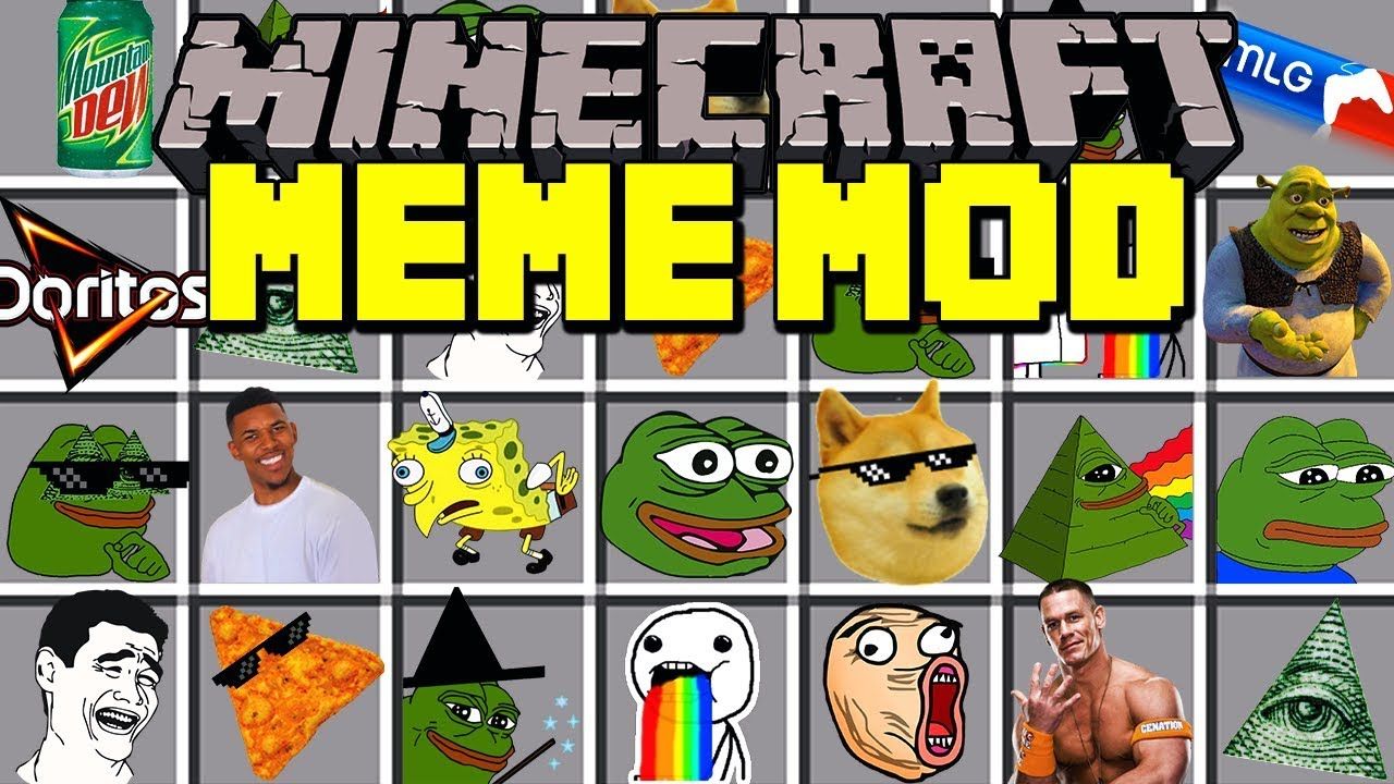1280x720 Trend Minecraft Memes Mod! | Spongebob, Pepe Boy, Shrek, Mlg, Doge