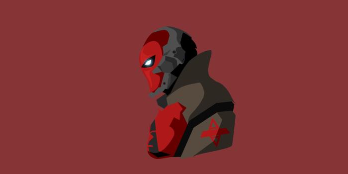 4445x2480 Red Hood Minimalism, HD Superheroes, 4k Wallpapers, Images
