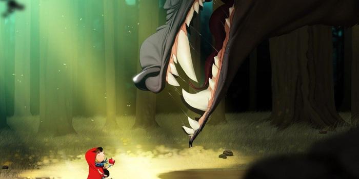 1024x768 Little Red Riding Hood And The Wolf Wallpapers Desktop Background