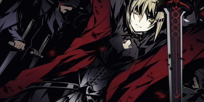 1600x1200 Download wallpaper 1600x1200 fate stay night saber alter, girl