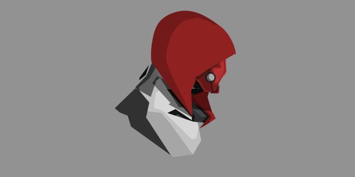 4445x2480 Red Hood 4k Minimalism, HD Superheroes, 4k Wallpapers, Images