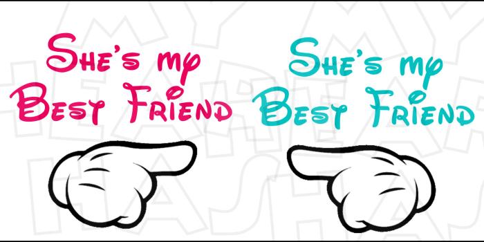 1608x780 Mickey hands matching best friends INSTANT DOWNLOAD digital clip art