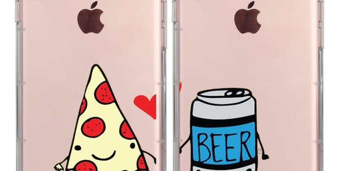 1259x1179 iPhone X BFF Case for Him,Cute Best Friends Things for Girls  Boys,Friendship Pizza & Beer Princess & Prince Sisters BFF Matching Pink  Funny Love