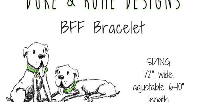 1024x768 Matching BFF Friendship Bracelet Best Friend (collar sold separately)
