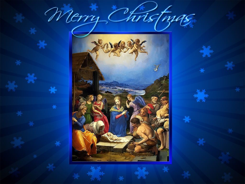 1024x768 CHRISTMAS Jesus Desktop Screensavers | Jesus and Christmas - Merry