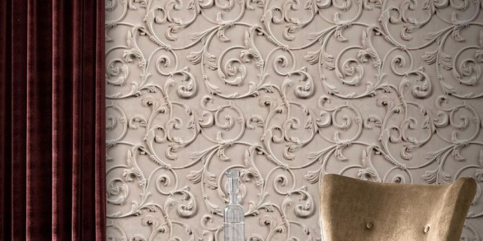 1024x1024 Palace In Wonderland Indian Stone Wallpaper | Cream Wallpaper