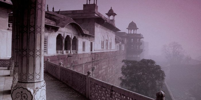 1600x1080 Indian Tag wallpapers: Indian Palace River Sunset Man City Hill