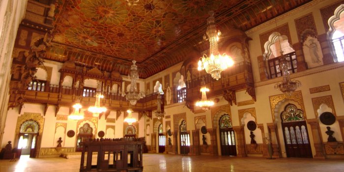 2198x1254 Indian Laxmi vilas palace, vadodara beautiful inside architecture