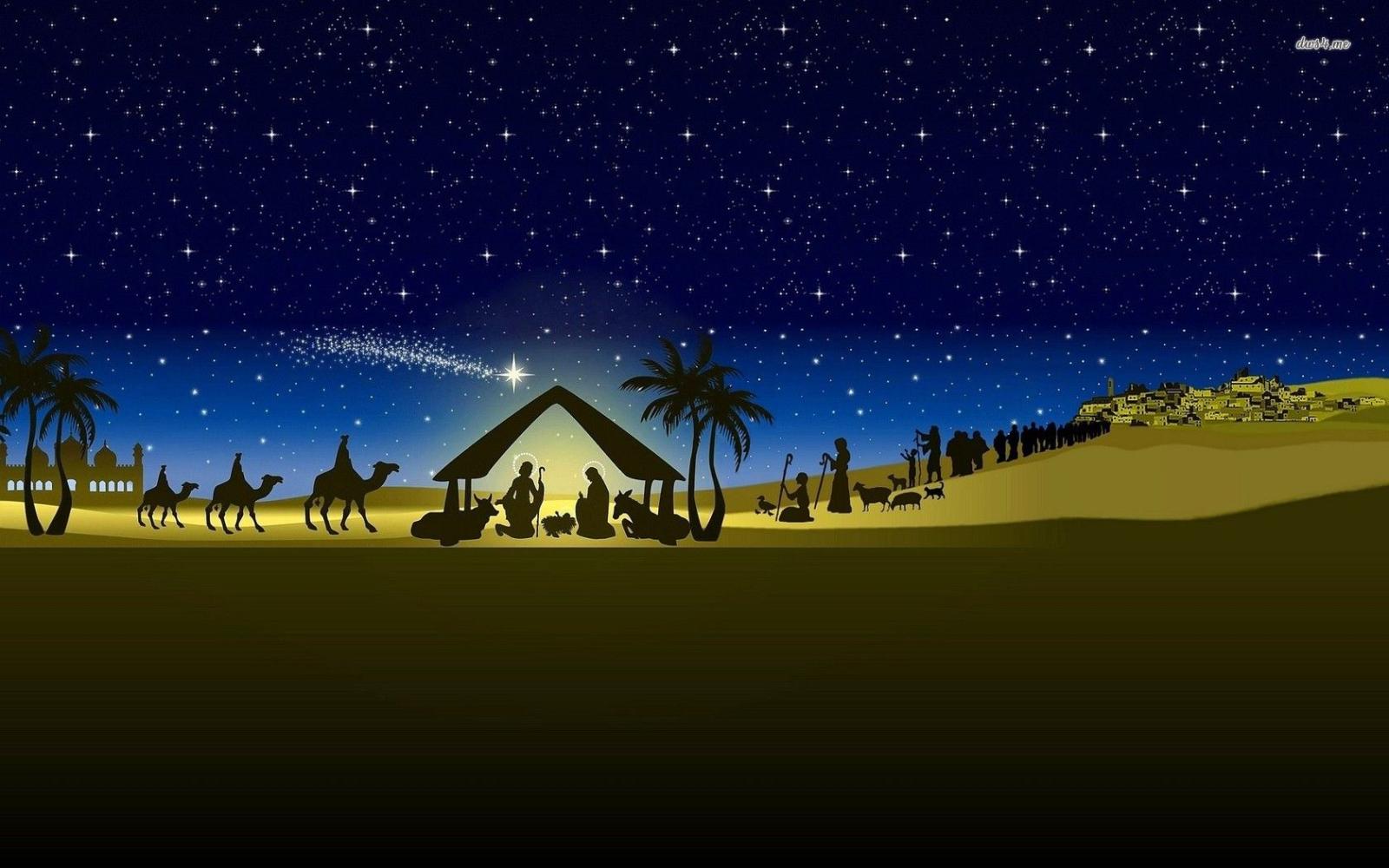 1680x1050 Nativity scene wallpaper - Holiday wallpapers - #13205