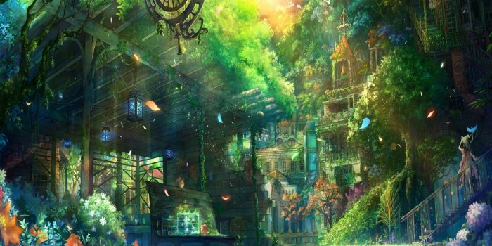 1920x1080 Anime City wallpaper | 1920x1080 | #6645