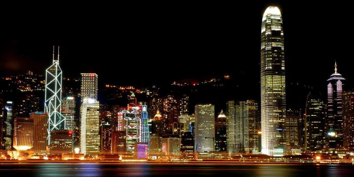1920x1080 Buildings & City: Hong Kong By Night, desktop wallpaper nr. 53718 by