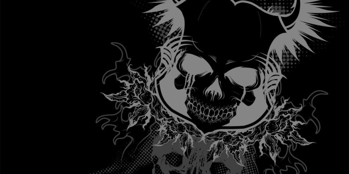 1600x1000 pink and black skull wallpaper