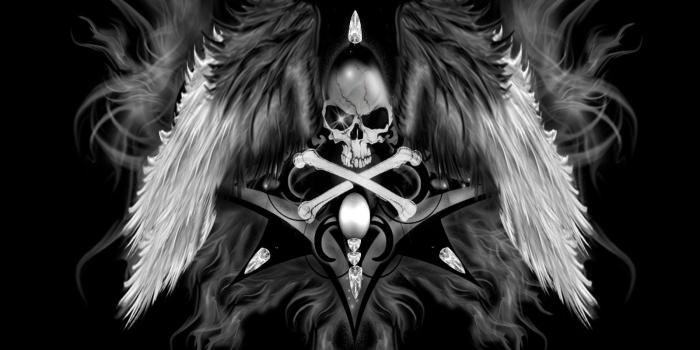 1600x1200 pink and black skull wallpaper