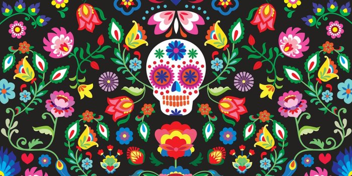 1650x1070 Mexican Sugar Skull Wallpaper | MuralsWallpaper