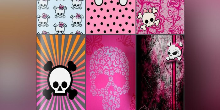 1080x1920 Skulls ☠️ Girly Lock Screen Wallpaper 2019 for Android - APK Download