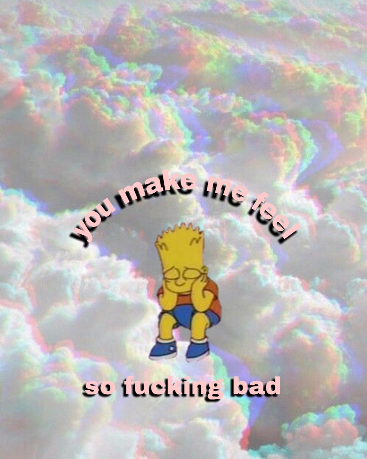 1242x1555 Cute wallpaper #wallpaper #pastel #quotes #simpsons #sad #mood