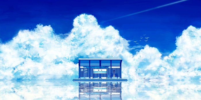 1920x1200 4595818 #sky, #abstract, #anime girls, #artwork, #alone, wallpaper