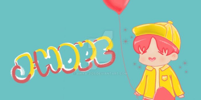 1030x776 BTS J-Hope Chibi Wallpaper for Laptop/PC by rikka-2125
