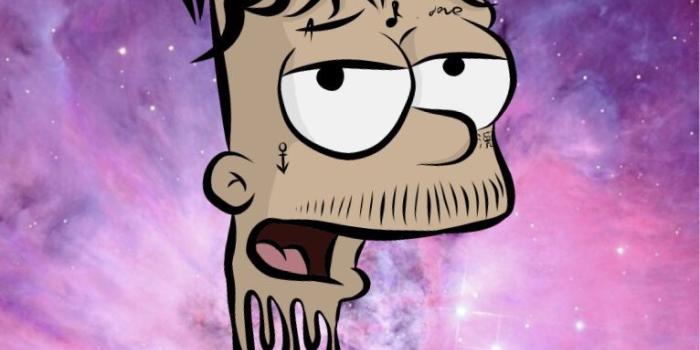 766x1363 Free download Lil Skies Bart Simpson cartoon iPhone wallpaper Rapper