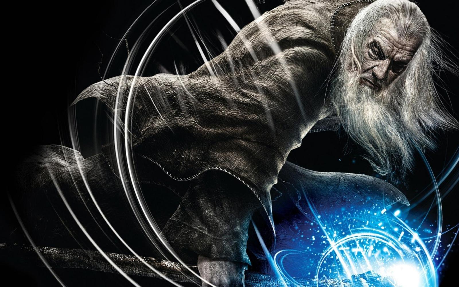 1920x1200 HD Gandalf Hobbit Lord Rings Fantasy Art Wizard Magician Free