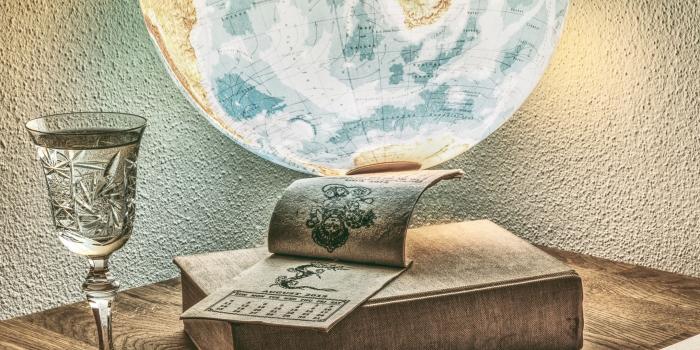 2160x3840 Download wallpaper 2160x3840 globe, lamp, drawing, table samsung