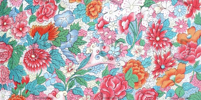 981x1500 ASIAN Floral Colorful Flower Art Print Antique Wallpaper. 1800's Gorgeous  CHINOISERIE. Digital Flowers Download.