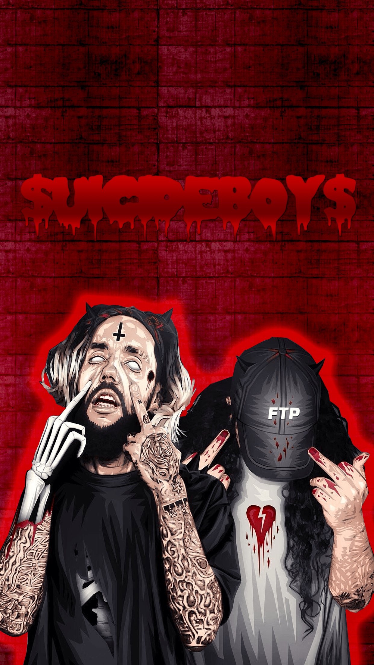1242x2208 uicideBoy$ Iphone7 Wallpaper! : G59