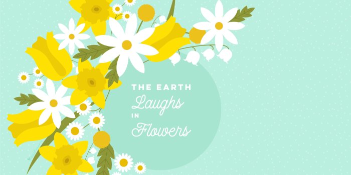 5334x3001 March 2018 Spring Flower Calendar Wallpaper - Sarah Hearts