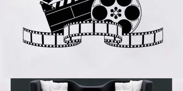 1000x1000 Vinyl Wall Decal Filming Art Movie Wall Sticker Cinema Decoration Modern  Design Film Wallpaper Movie Film Show Wall Murals AY924