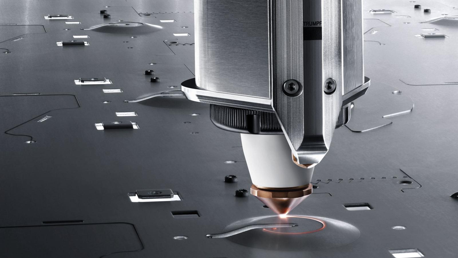 3840x2160 Download wallpaper 3840x2160 iron, laser, red, gray, white