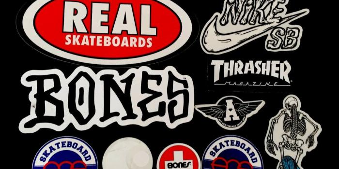 1600x1200 10 Skate STICKERS- Nike SB Bones Real Ace Thrasher Decals Skateboarding Lot
