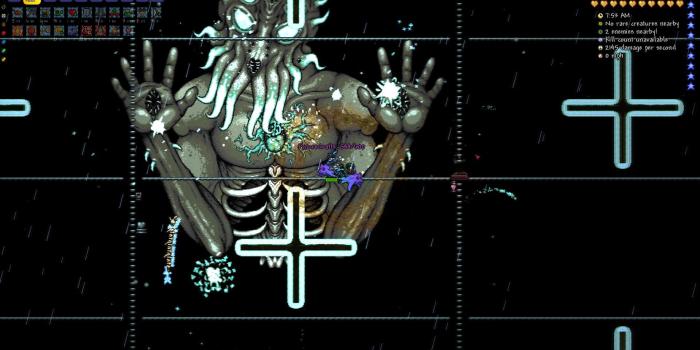 1920x1080 Two Hardcore Characters Beat the Expert Moon Lord : Terraria