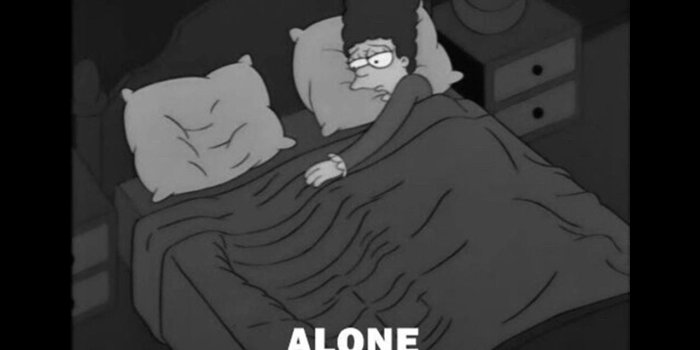 1280x768 Forever Alone - The Simpsons Wallpaper (1280x768) (141061)