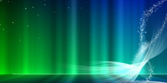 1280x800 Vista Blue And Green Aurora HD Desktop Wallpapers : Widescreen