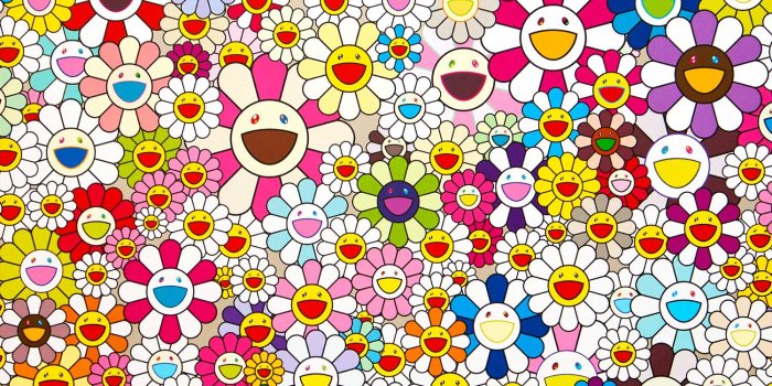 1500x1500 takashi murakami flowers blooming in this world and the land of