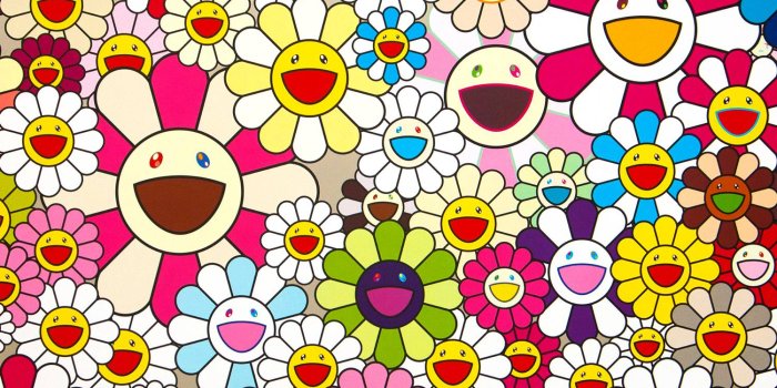 1500x1500 takashi murakami flowers blooming in this world and the land of