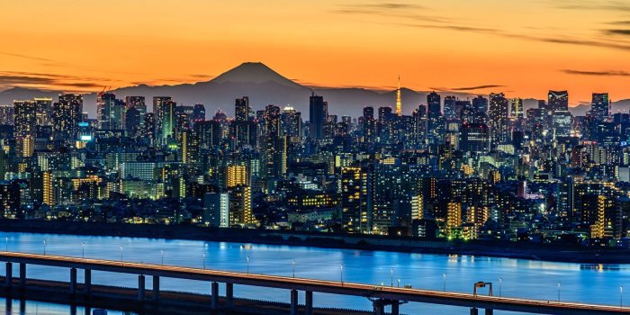 1280x854 Desktop Wallpapers Tokyo Japan Volcano Mountains Cities Houses