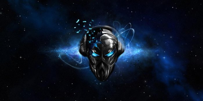 1920x1200 Desktop Blue And Black Abstract Wallpaper Download