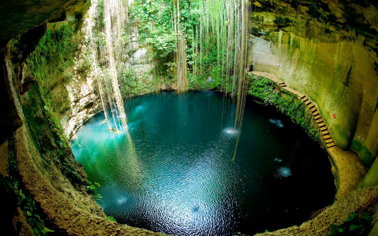 1600x1000 Free download Cenote Yucatan Mexico Hd Desktop Wallpaper [1600x1000
