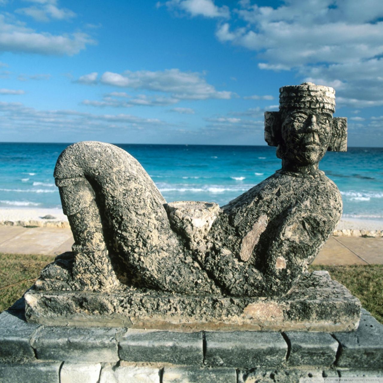 1280x1280 Chac Mool, Cancun, Mexico ❤ 4K HD Desktop Wallpaper for 4K Ultra HD
