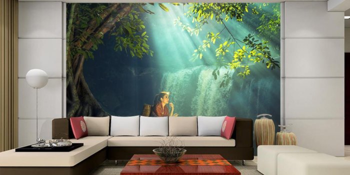 1121x813 photo wallpaper 3D Sunshine scenery wall Modern fashion decorative painting  mural 3d wallpaper