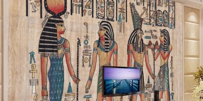 1000x800 3d Custom fashion wallpaper 3d board hand drawn Egyptian TV background wall  papers home decor